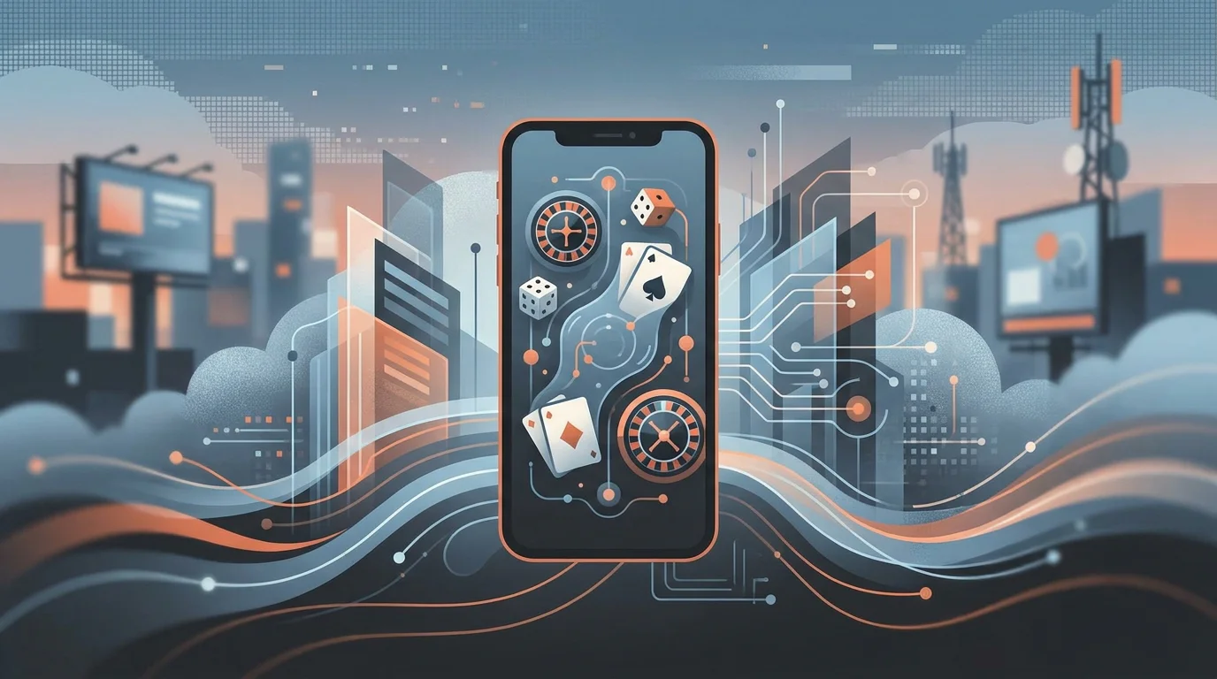 Ilustração editorial sobre CHEXX no telemóvel: experiência mobile e PWA