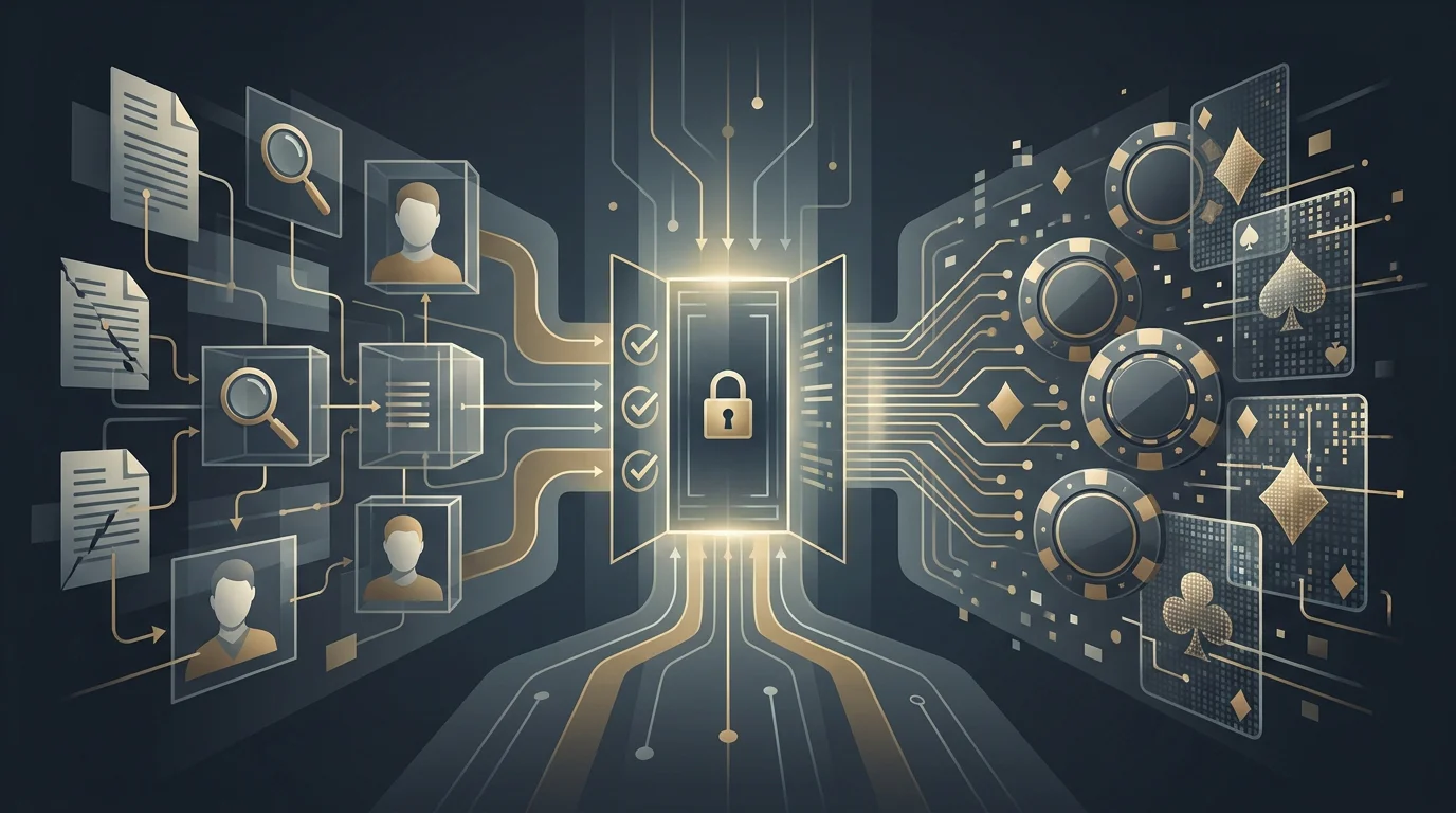 Ilustração editorial sobre Levantamentos CHEXX: processo, KYC e pontos a verificar